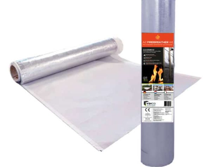 Firebreather W1 dampdoorlatende aluminiumfolie niet brandbaar