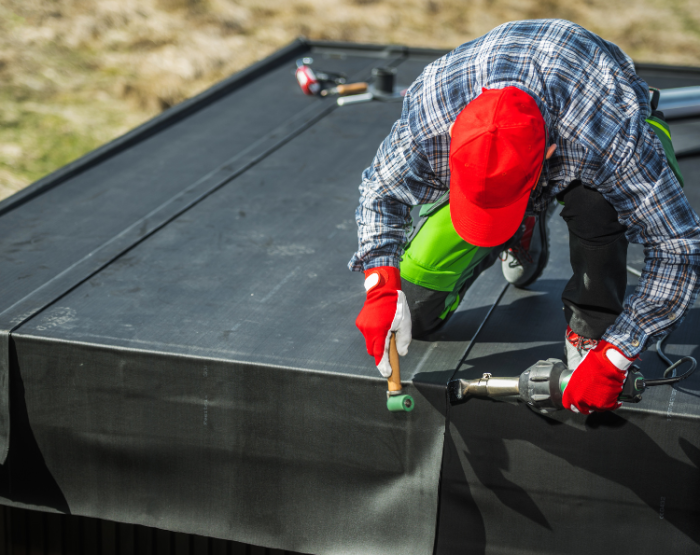 EPDm dakfolie monteren